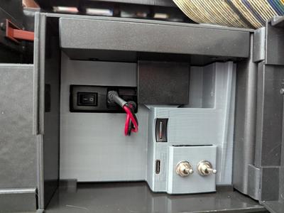 Haslab Proton Pack Power Panel with USBC and SD Card extender