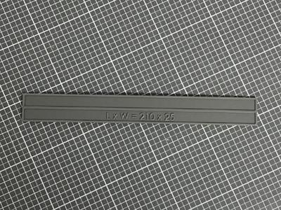 Cutting aid 210 x 25mm (hand sander)