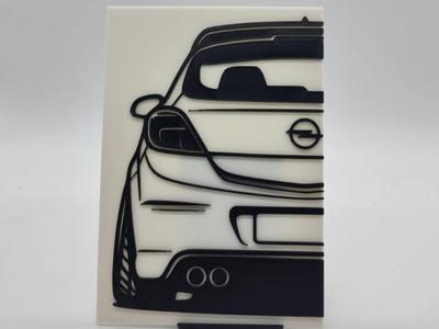 2D Wall Art Opel Astra H GTC OPC