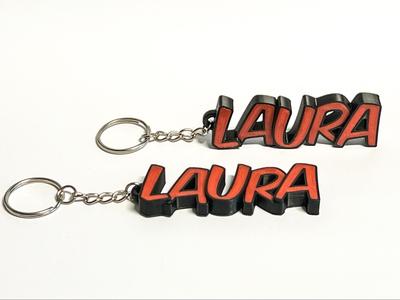 Lovely key chain with the name LAURA
