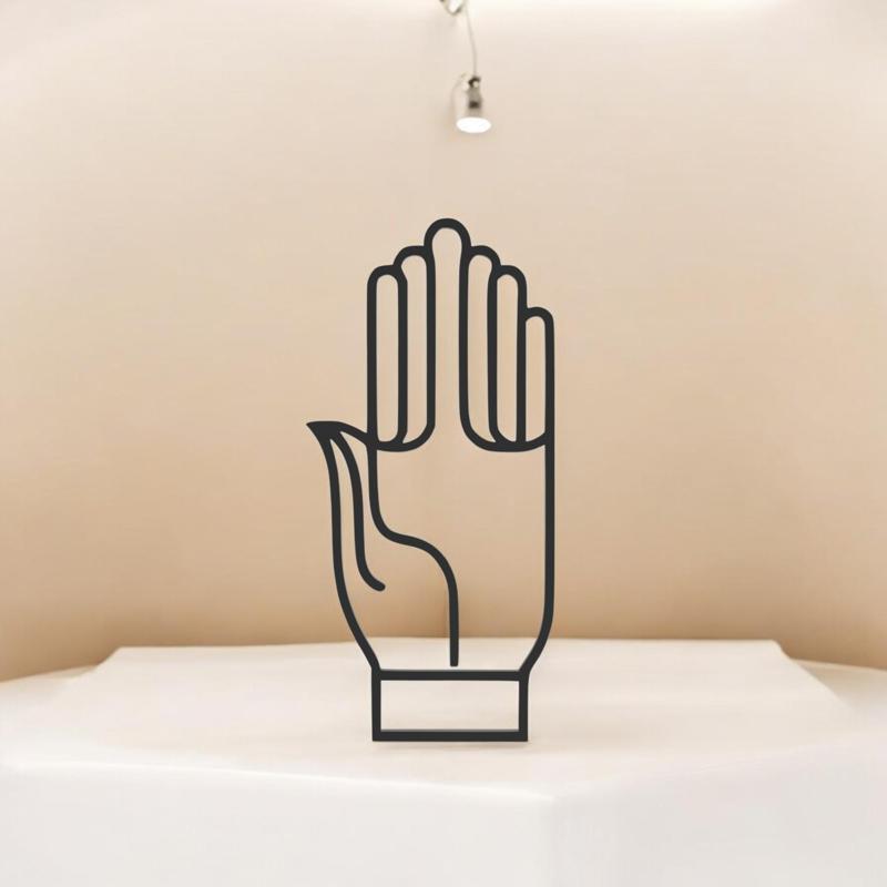 Abhaya Mudra Line Art - Desktop Line Art