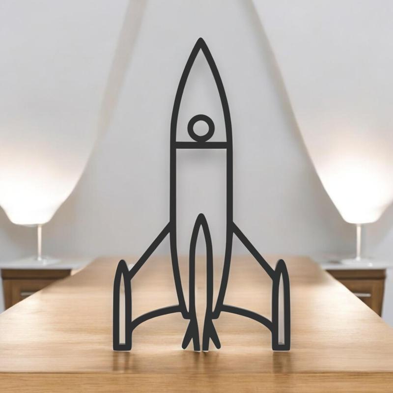 Rocket Line Art - Desktop Line Art