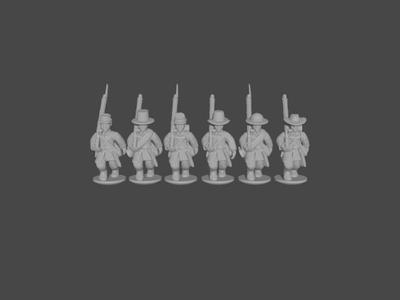 10-15mm American Civil War Infantry in Sack Coats Quick Marching Pose 1 UA-21