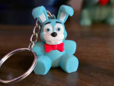 Five Nights At Freddys FNAF Blue Bear Keychain