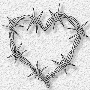 barbed wire heart wall art valentines day home decor