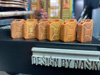 6x Jerry can, Canister 20L, scale 1:24