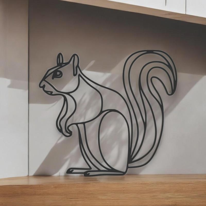Squirrel Line Art - Desktop Line Art