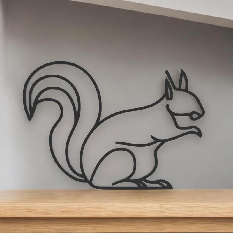 Squirrel Line Art - Desktop Line Art