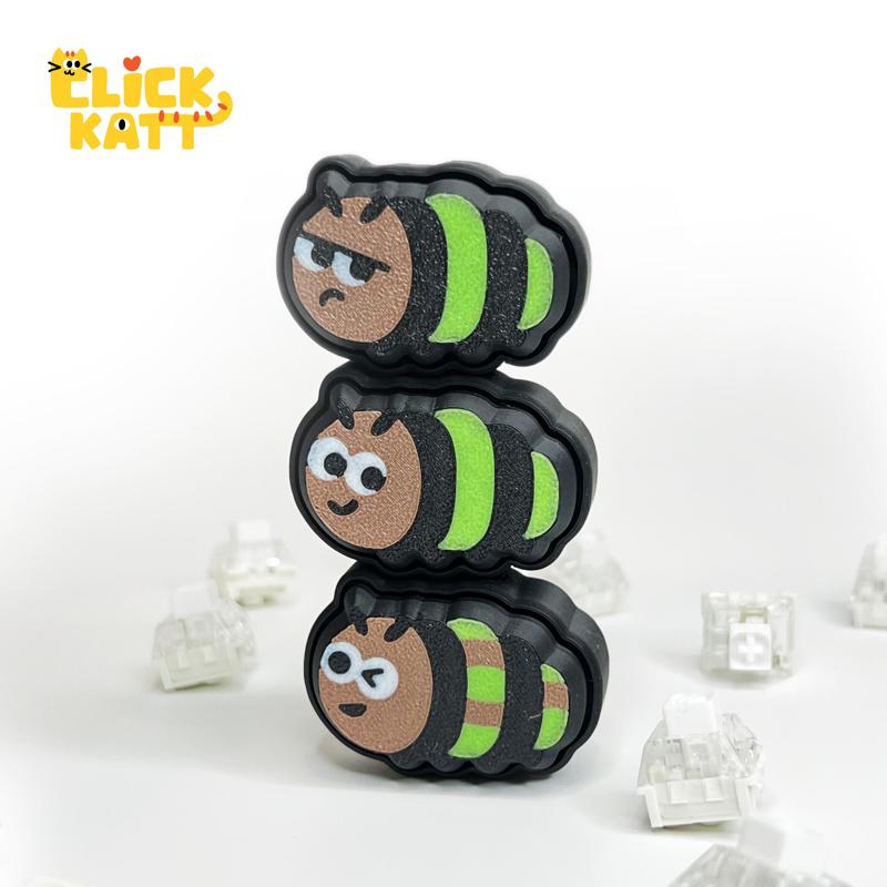 Caterpillar - Clicker Fidget Toy Keychain