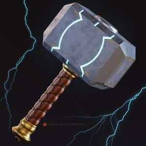 God of Thunder Hammer – 3D Printable Files