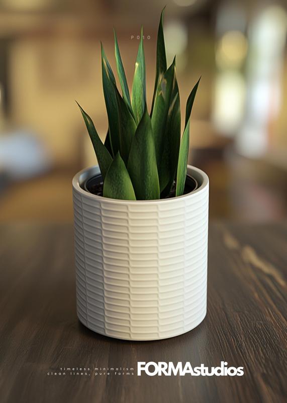 Planter with drip tray - FORMAstudios P010