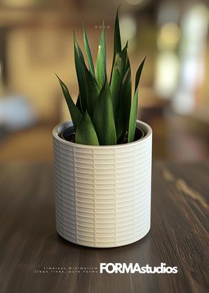 Planter with drip tray - FORMAstudios P010