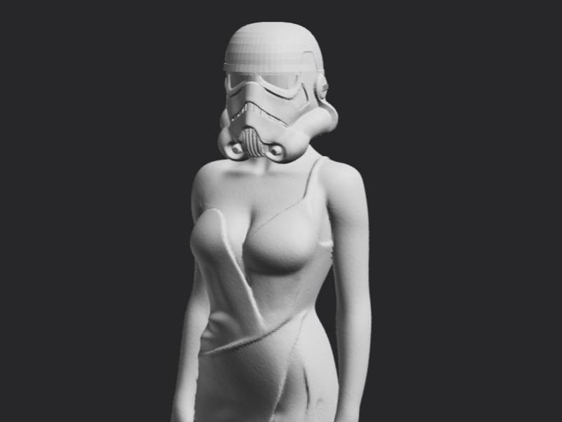 A Stormtrooper Lady in an Evening Gown, Star Wars