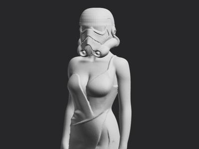 A Stormtrooper Lady in an Evening Gown, Star Wars
