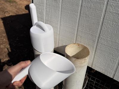 Chicken Feeder Tube Scoop