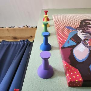 4-inch XXL Jumbo Hanging Pushpin | Decorative Oversized Wall-Mount Thumbtack 3D Pop Art