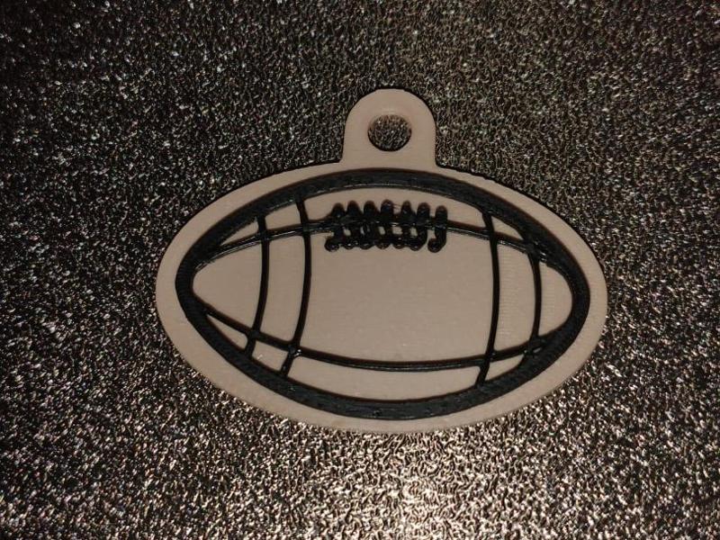 Keychain Football Keyring