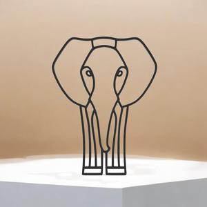 Elephant Line Art - Desktop Line Art