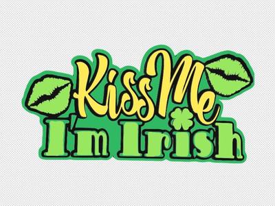 Kiss Me I'm Irish Pin Button keychain necklace