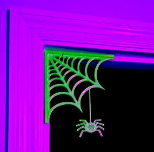 Spider in a Web Halloween Door Decor