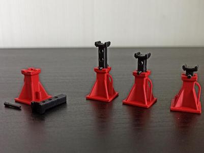 Miniature Heavy Duty Axle Support for diorama 1:18