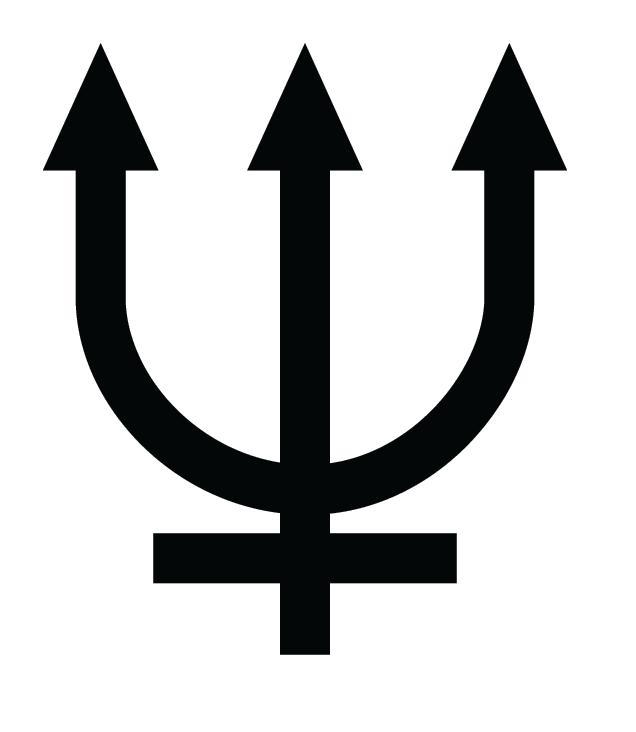 Neptune astronomical symbol / Astronomický symbol Neptuna