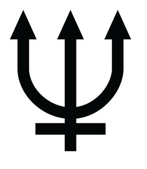 Neptune astronomical symbol / Astronomický symbol Neptuna