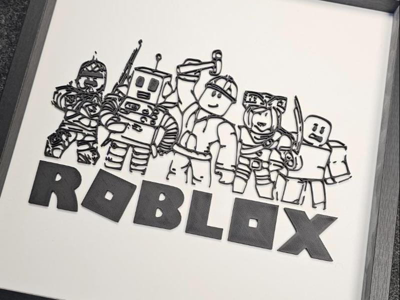 Roblox Line Art 3d sign logo