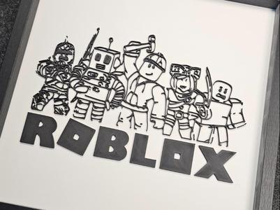 Roblox Line Art 3d sign logo