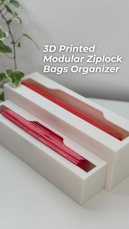 Modular Ziplock Bags Organizer - Kitchen Drawers Storage Solution
