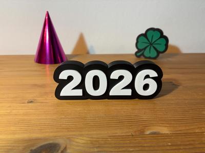 New Year's Eve 2026 - Lettering 2026 Table Decoration
