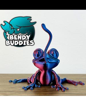 Froggy Frog Tongue / Toad Articulated / Print-in-Place Marsh Reptile / Cute Swamp Dweller / Jungle C