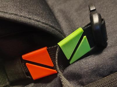 Bag strap clips 