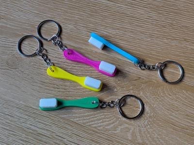 Toothbrush Keychain