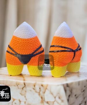 Knitted Candy Corn with Booty and G-string 