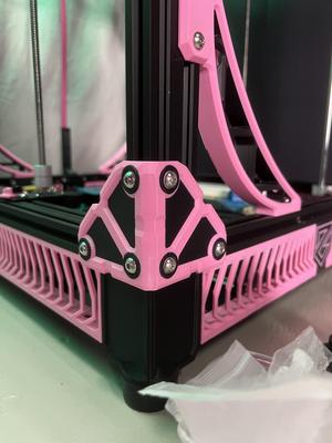 Corner Caps for 3D Printer Frame Extrusions