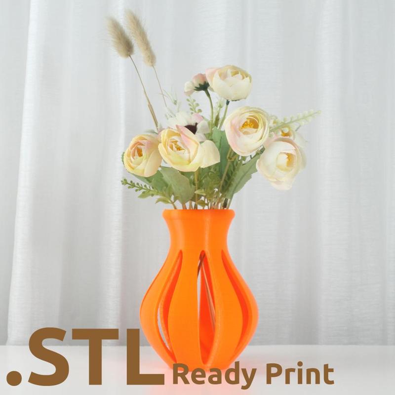 The Clara Vase STL 3D Print File, Home Decor Vase for Plants and Flowers, Digital Download