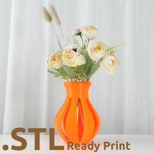 The Clara Vase STL 3D Print File, Home Decor Vase for Plants and Flowers, Digital Download