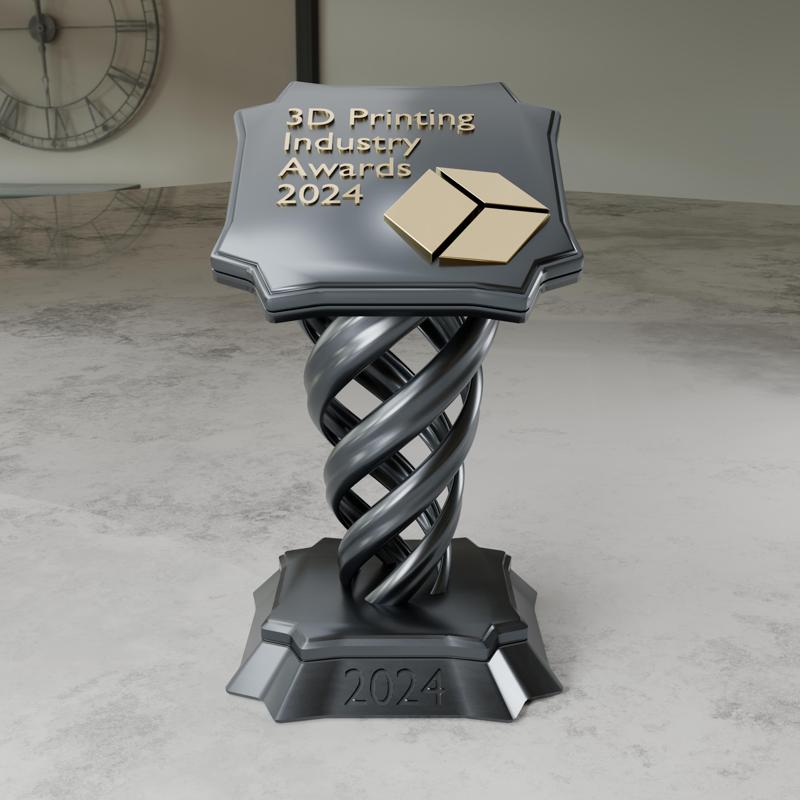 3D Printing Industry Awards 2024 Trophy