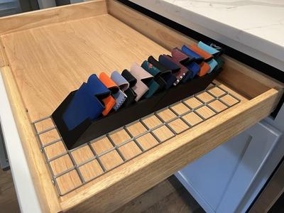 Gridfinity Coozie (Koozie) Drawer Organizer Holder Rack