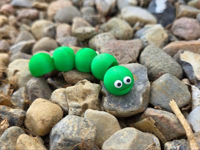 Flexi Worm eyes separately also a keychain