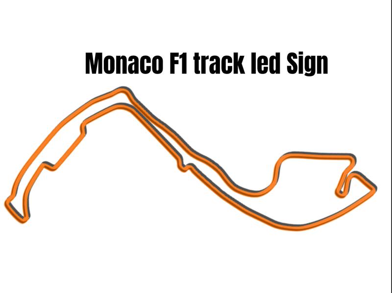 Monaco F1 Track led sign