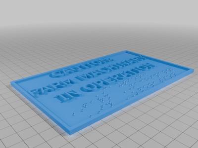 BRAILLE SIGNS