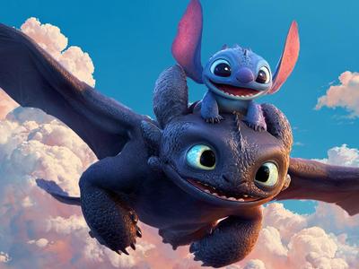 Stich Riding Toothless