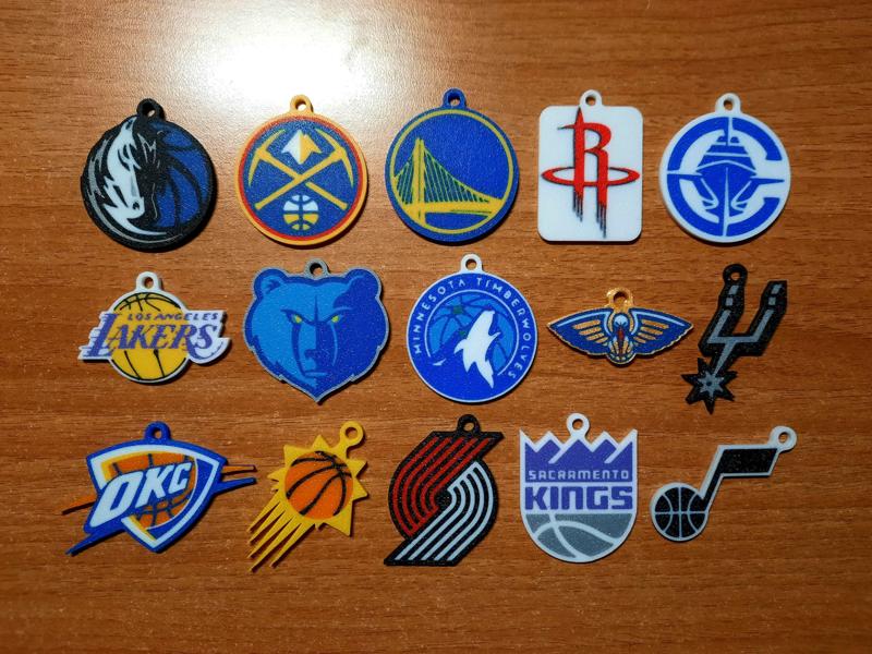 NBA - Western Conference Teams 2024/25 - Keychains
