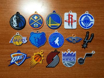 NBA - Western Conference Teams 2024/25 - Keychains