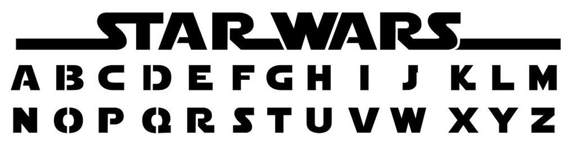 Star Wars Font Stencil