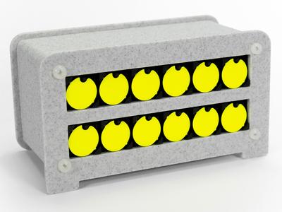 No.2 - 3D Printed Casing for Flip-disc Binary Clock