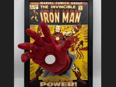 Iron Man Comic Cover Pop Out Art