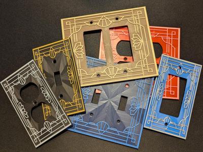 Assortment Of Deco Style Cover Plates